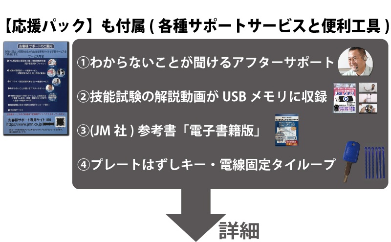 第2種電気工事士 技能試験練習材料セット 全13問分の器具・電線